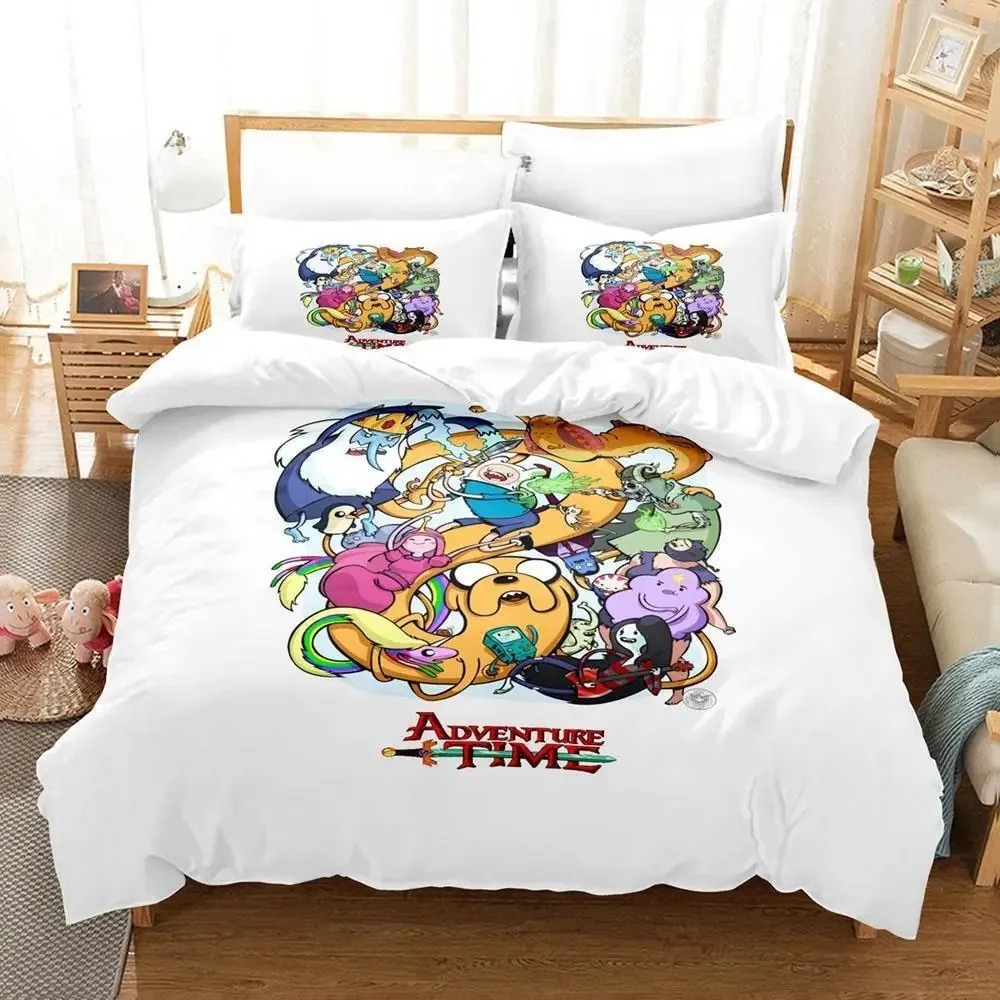 Adventure Time themed bedding display