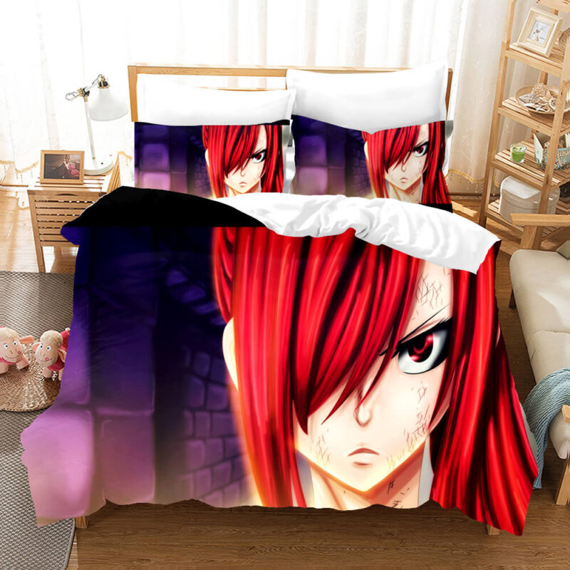 Anime Fairy Tail Cosplay  Bedding Set 3-piece Set Easy to Care for and Keep Warm – Image 4