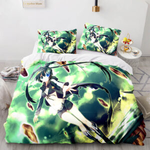 Anime Hatsune Miku Bedding Set Super Soft and Comfortable 3-piece Set
